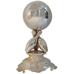 Meridan Silver Plated 1918 Bowling League Trophy