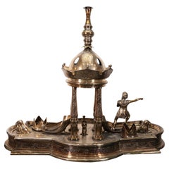 Meriden Britannia Co American Silver Plate Ornamental Centerpiece Candle Holder