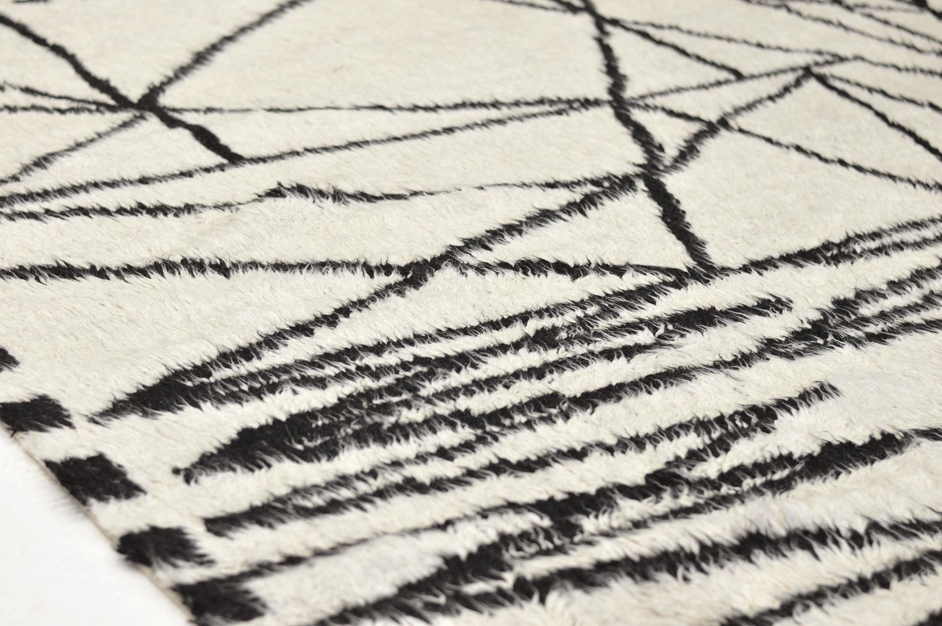 Meridian de Liesel Plambeck:: tapis abstrait d'inspiration Art déco des années 1930 Neuf - En vente à WEST HOLLYWOOD, CA