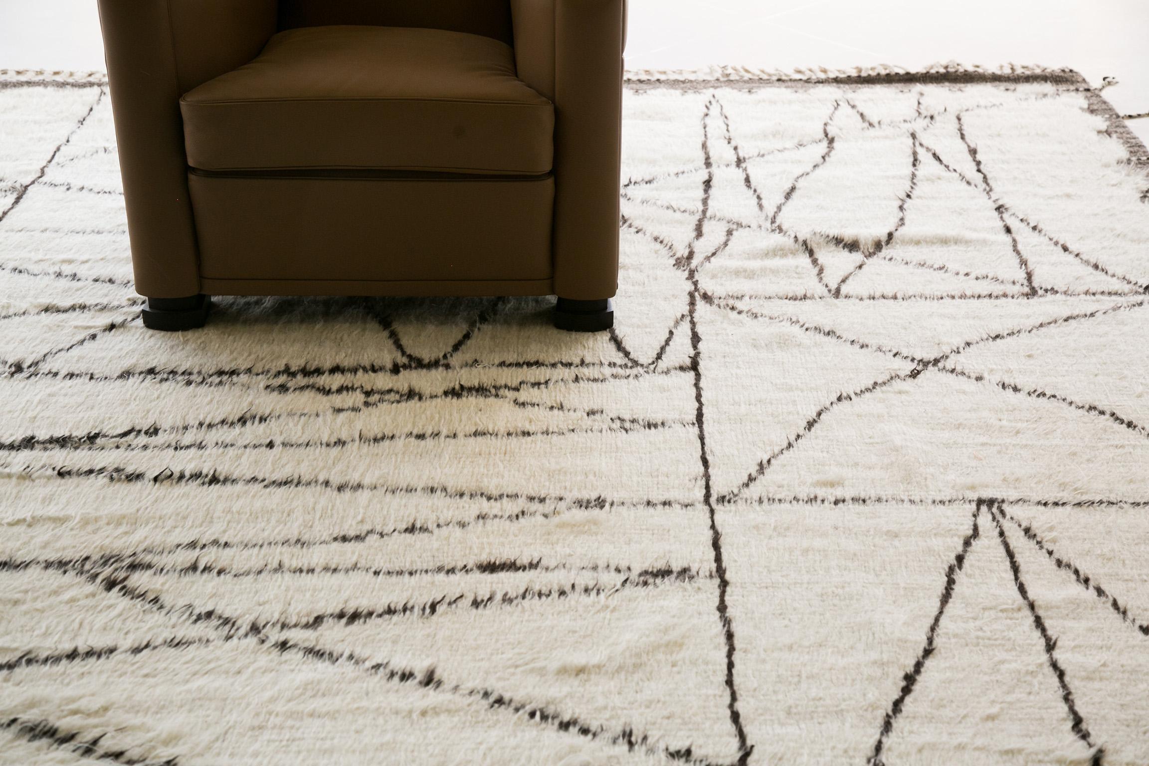 Hand-Knotted Mehraban Meridian Rug by Liesel Plambeck For Sale