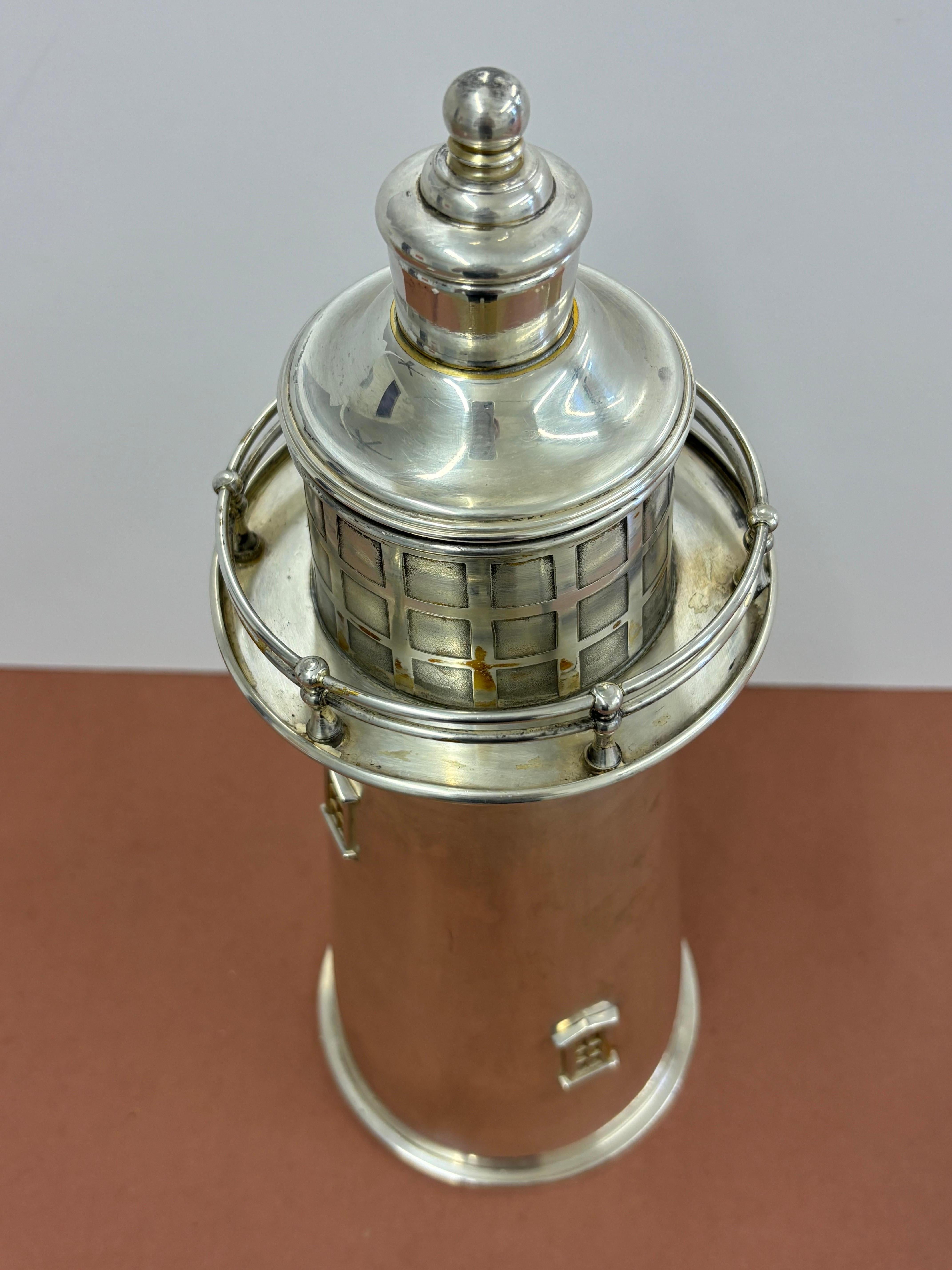 Meridian International Silver Lighthouse Cocktail Shaker 1927 4