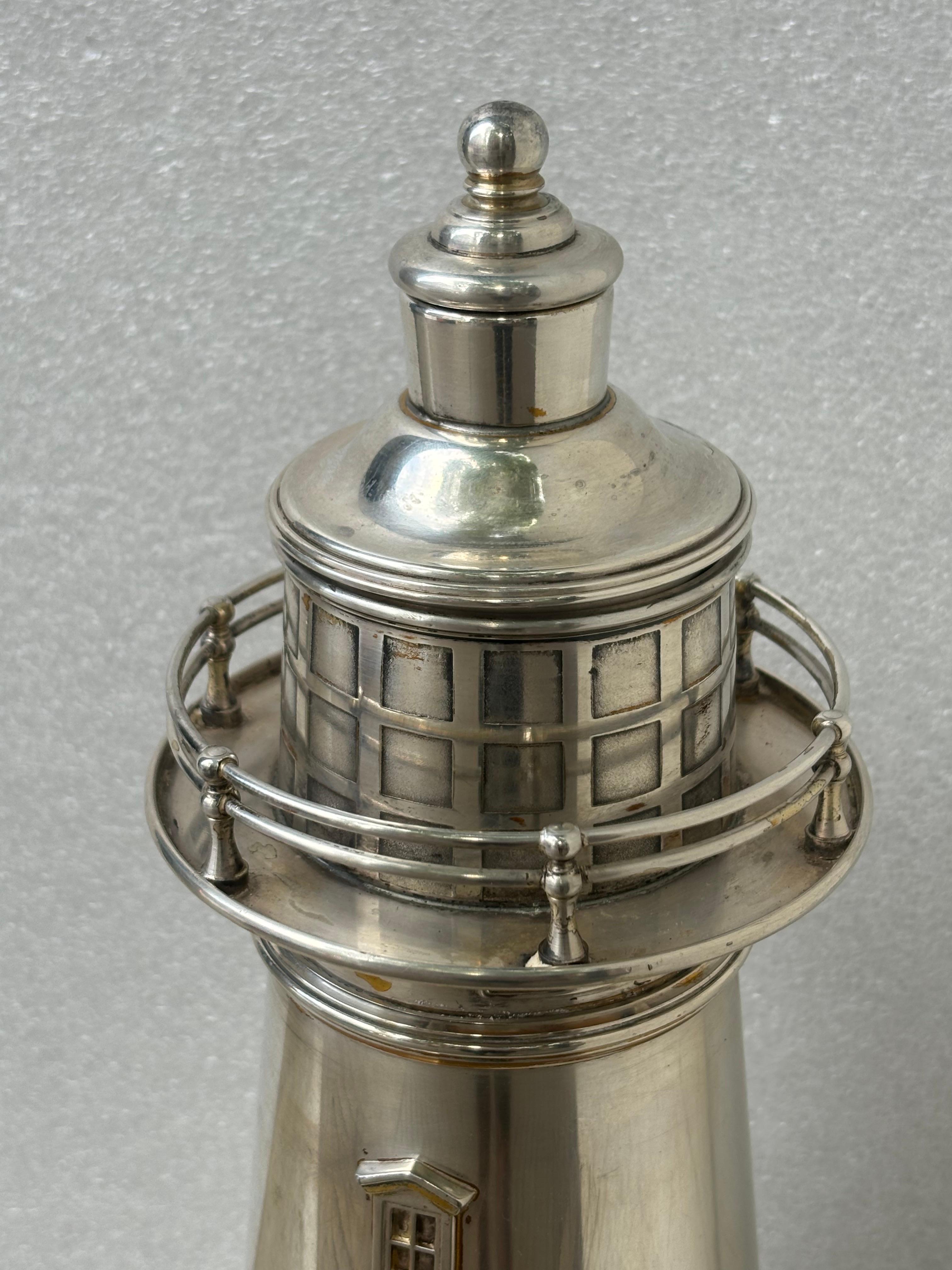 Meridian International Silver Lighthouse Cocktail Shaker 1927 11