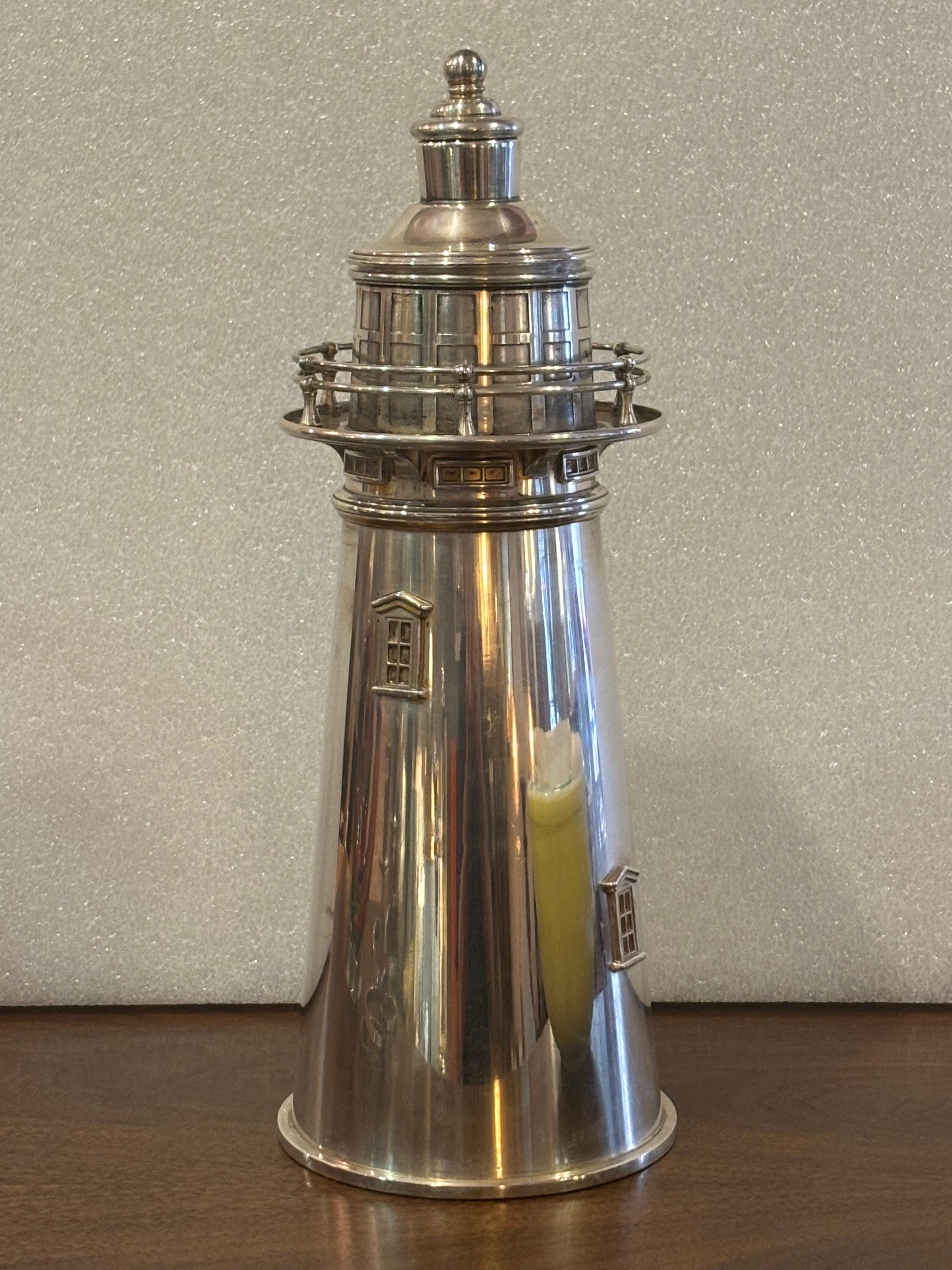 Meridian International Silver Lighthouse Cocktail Shaker 1927 12