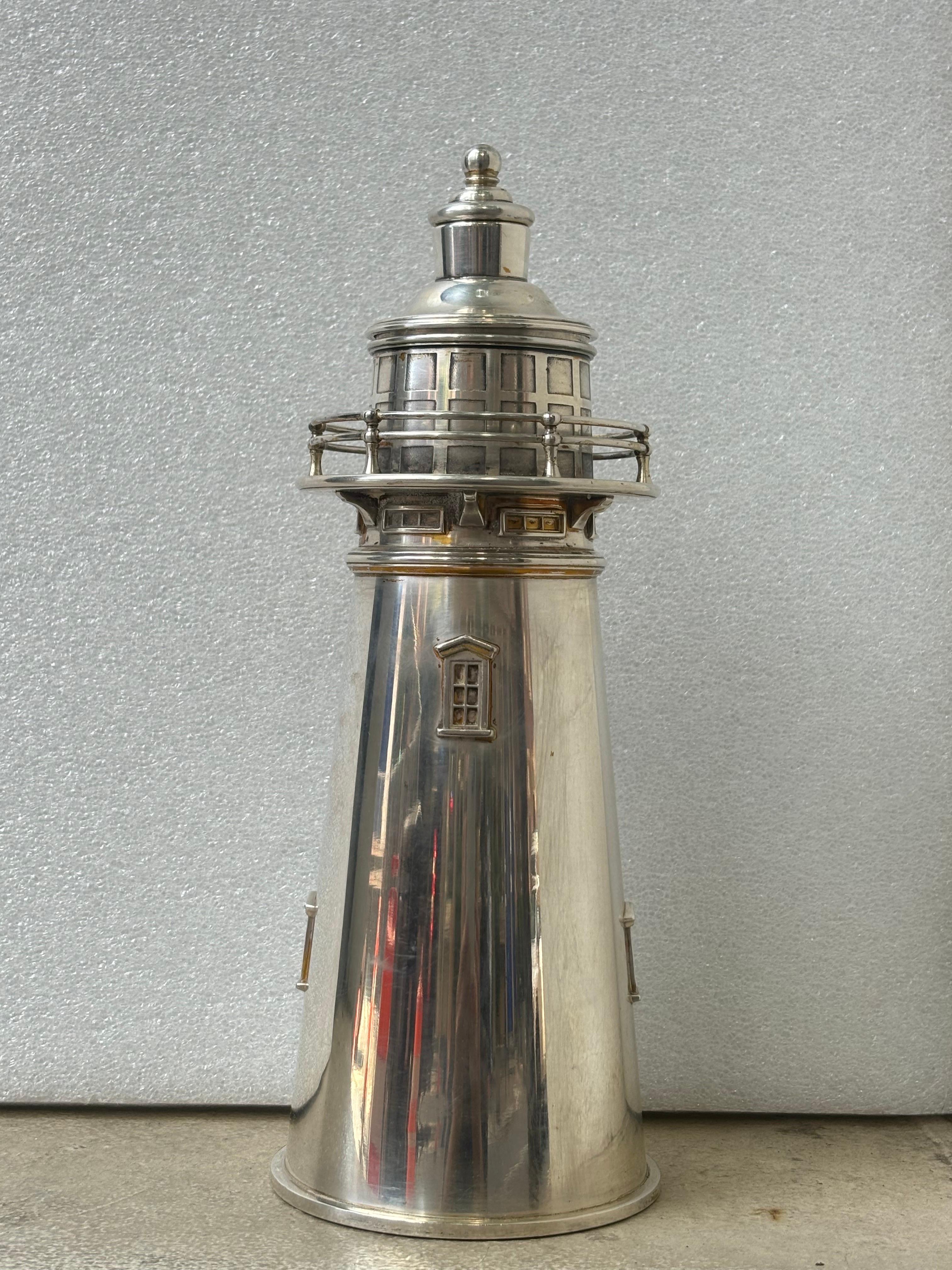 Meridian International Silver Lighthouse Cocktail Shaker 1927 13