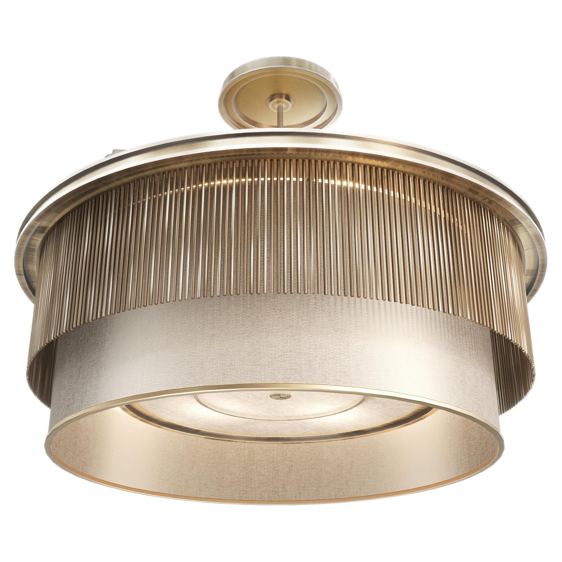Meridian Modern Small Round Chandelier For Sale