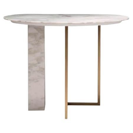Floor Sample Meridiani Abel Console Table in Calacatta Marble by Andrea Parisio