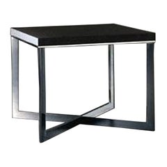 Meridiani Grey Stained Oak Cross Coffee Table