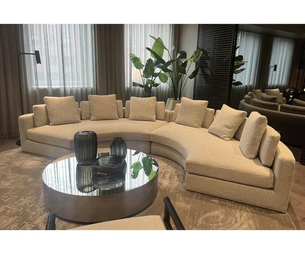 Meridiani Harold Sectional Round Sofa Andrea Parisio In Excellent Condition In Boston, MA