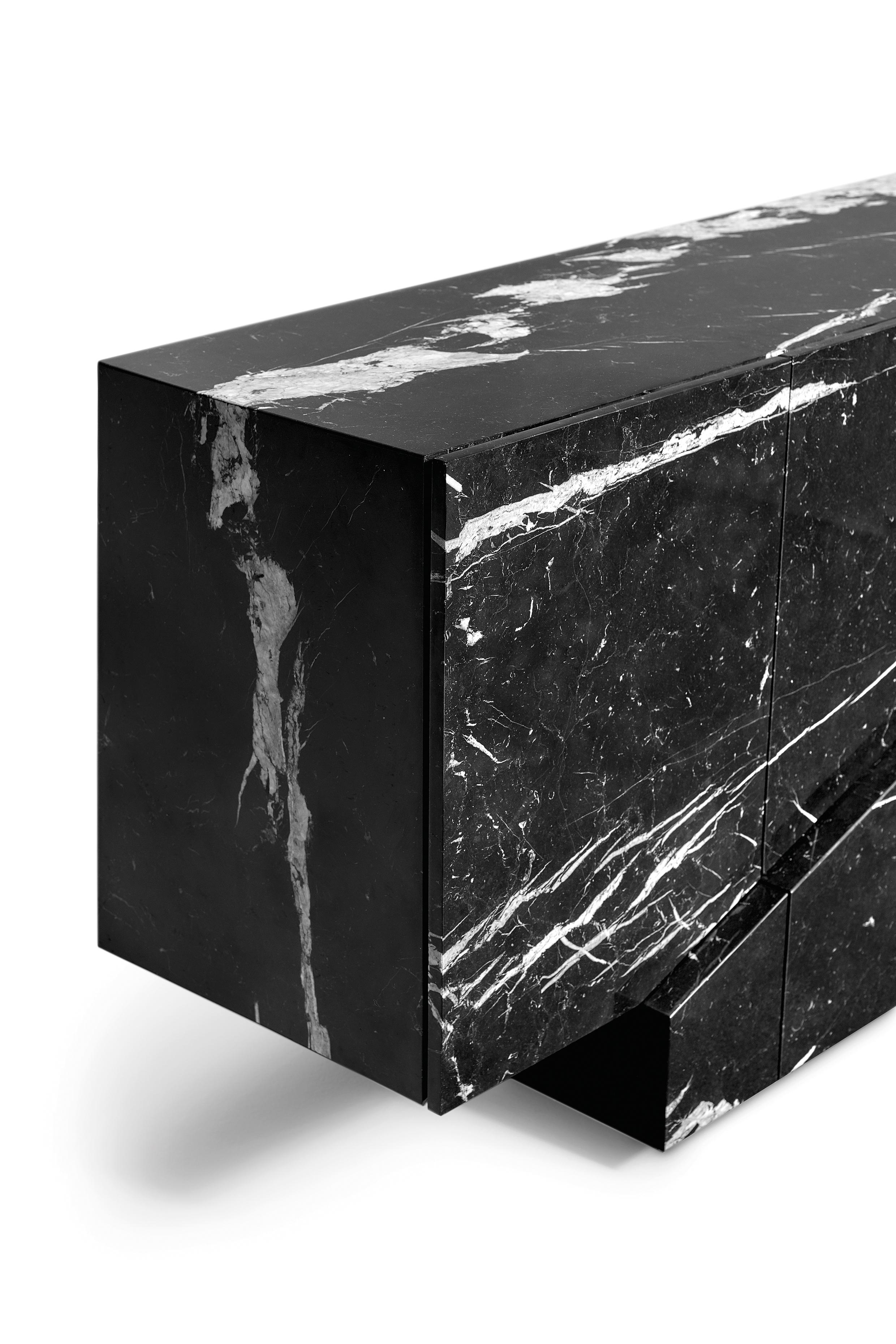 Post-Modern Meridiano Marble Sideboard by Ginger & Jagger For Sale