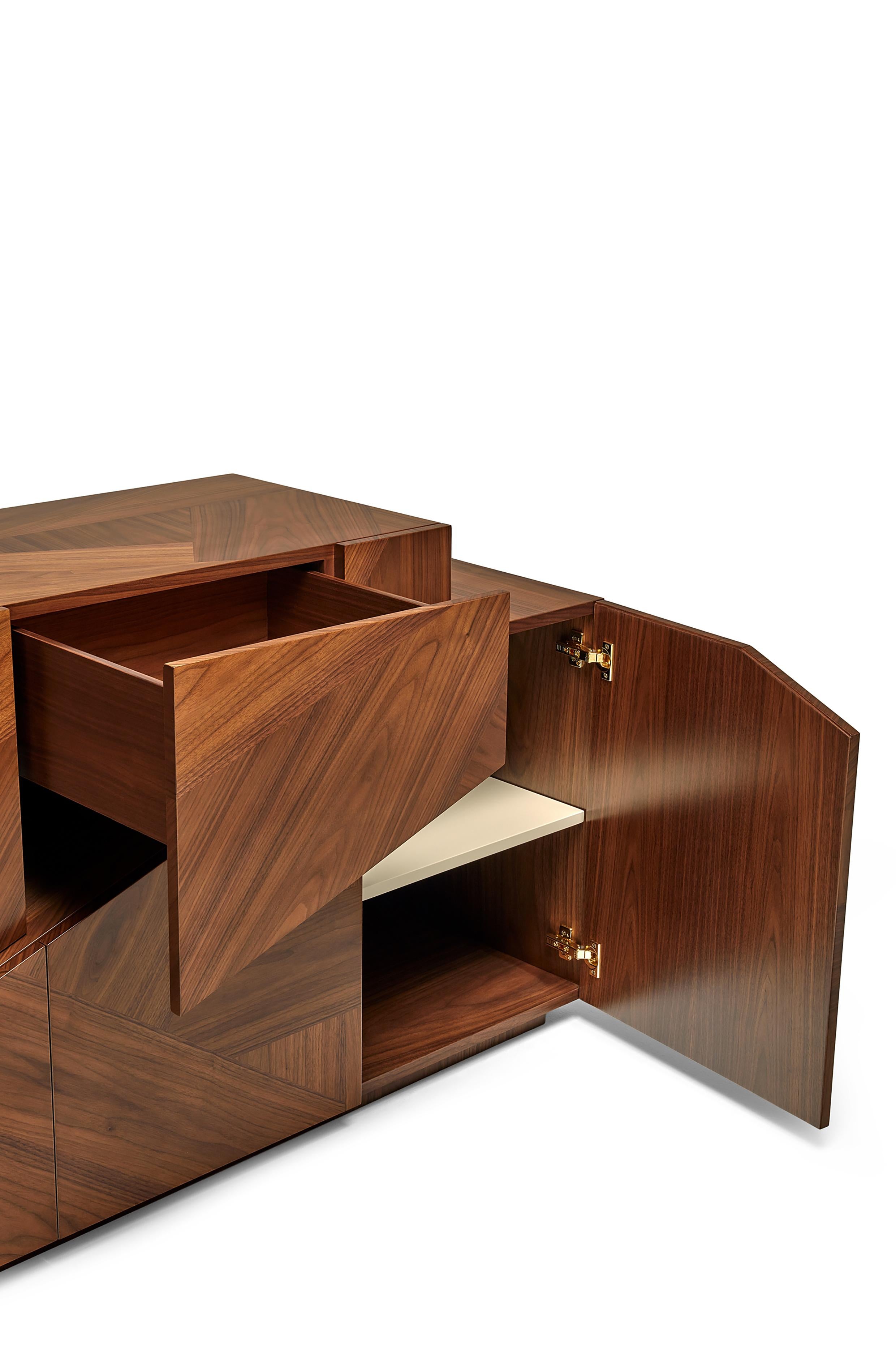 Lacca Credenza Meridiano Wood di Ginger & Jagger in vendita