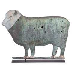 Merino Sheep Weathervane, Attributed to A.J Harris & Co, Boston,  ca 1875