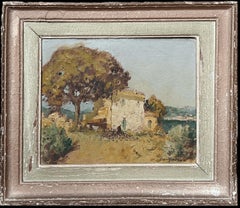 Martiques South of France Vintage Impressionist Signed Oil Painting