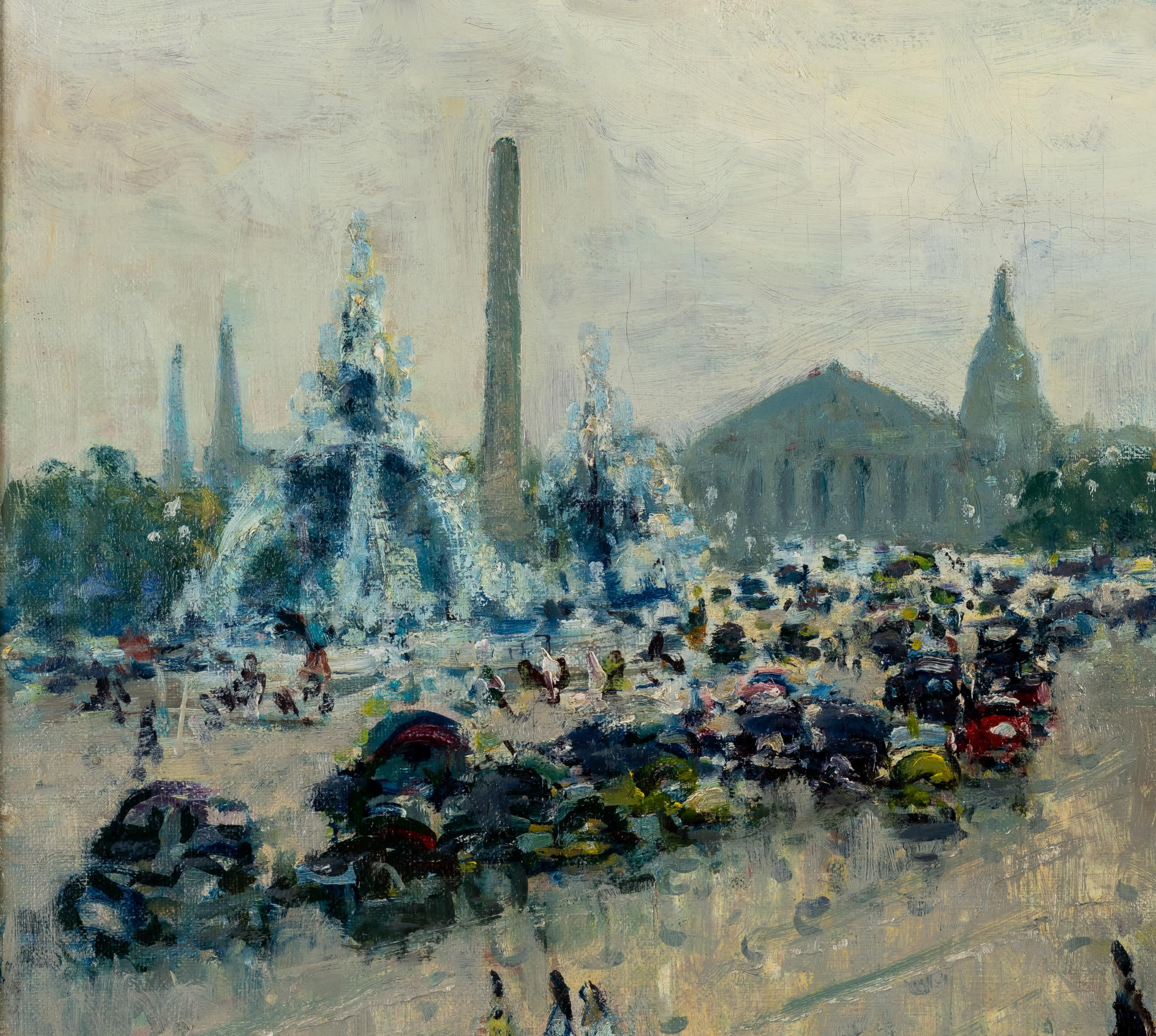 Plaza de la Concordia - Painting Impresionista de Merio Ameglio