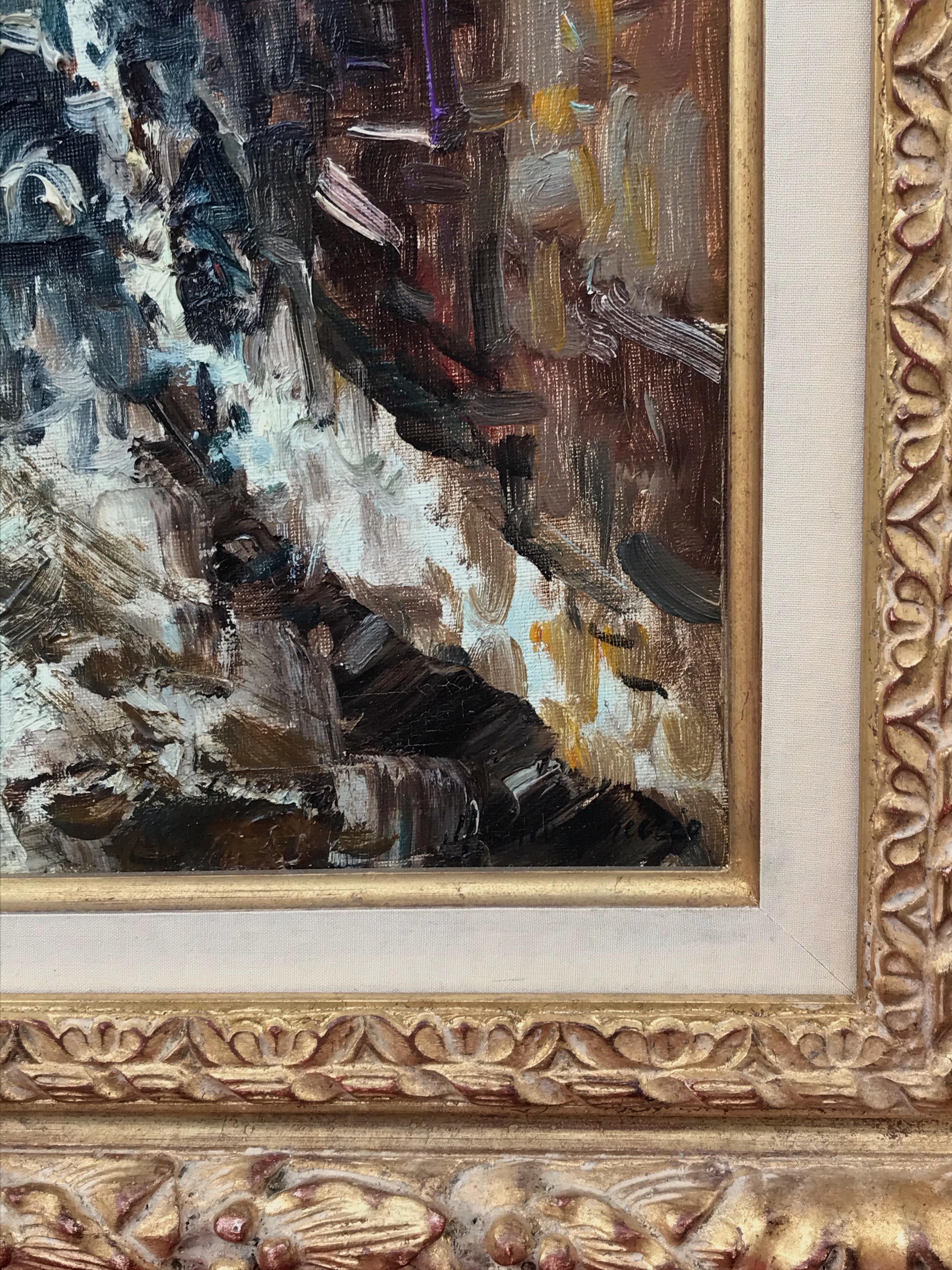 Postimpressionist Painting - Paris, Montmartre in Winter For Sale 2
