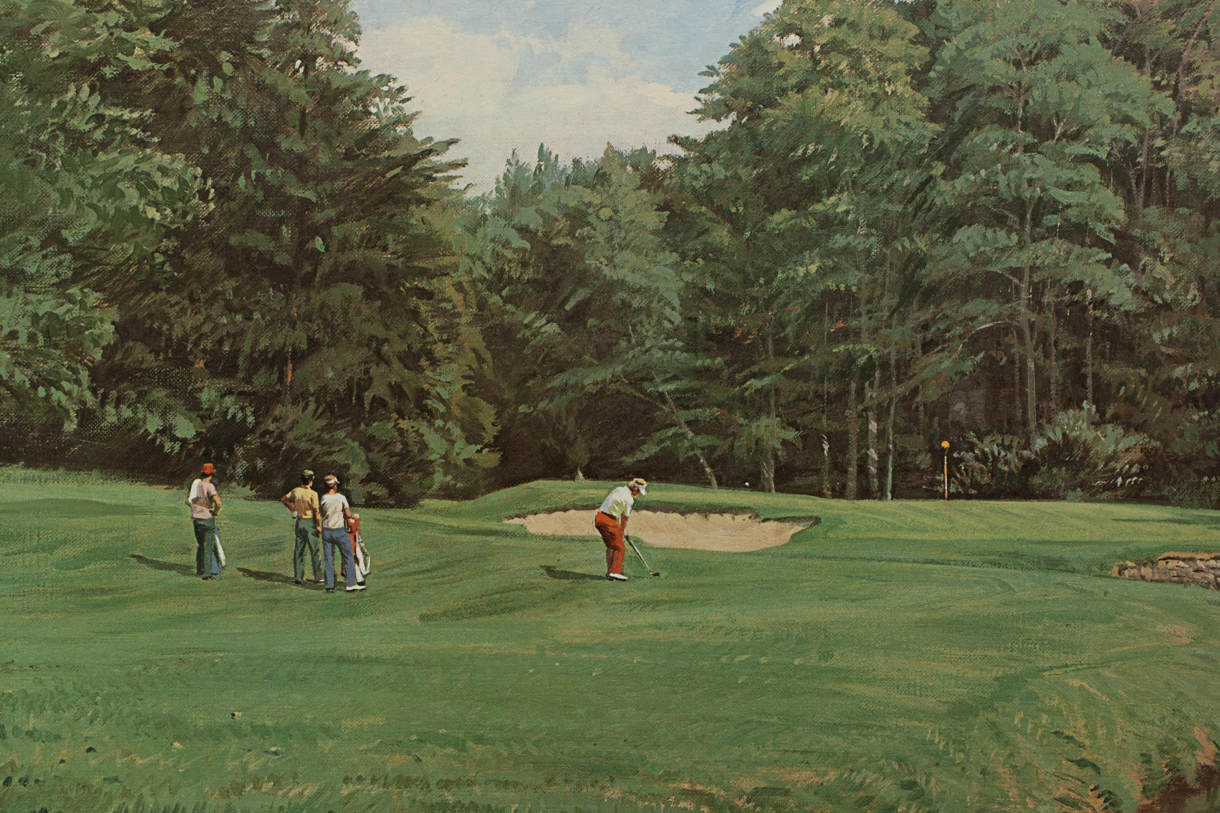 Late 20th Century Merion Golf Club Print, Arthur Weaver