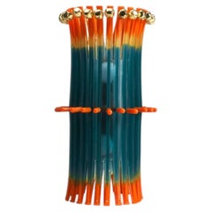 Meritalia Alda Big Sculptural Table Lamp by Gaetano Pesce Orange Limited Edition