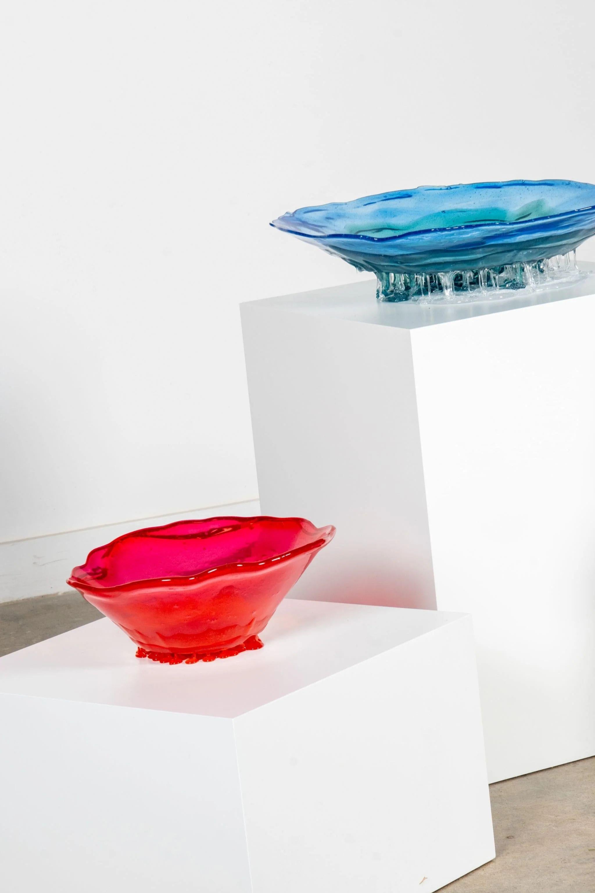 Italian Meritalia Big Surprise 1, Large/ Blue, Green and Clear by Gaetano Pesce For Sale