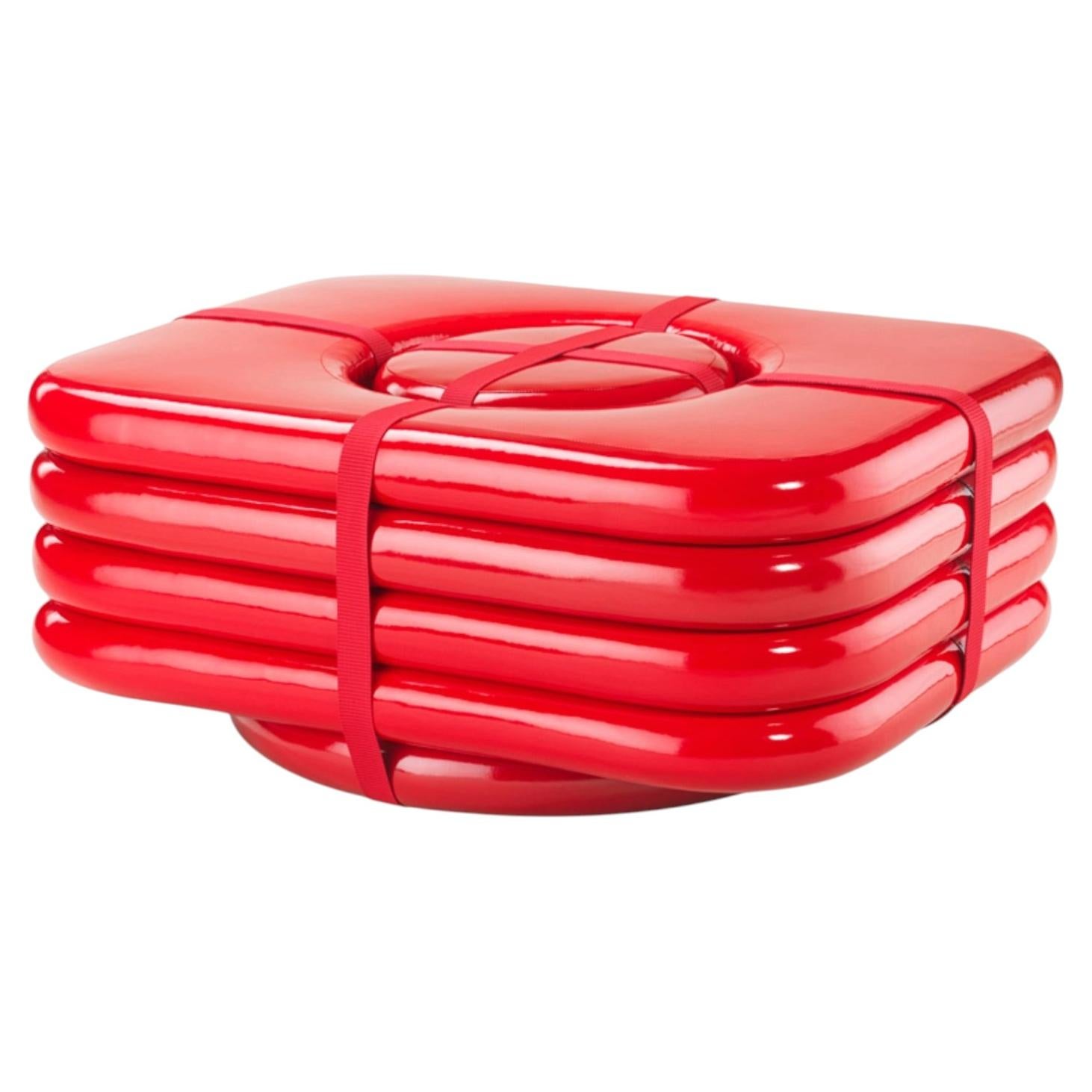 Mesa auxiliar y taburete tapizados Meritalia Bundle by Objects of Common Interest en venta