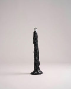 Portavelas escultural «Candelabra» de Meritalia, diseñado por Gaetano Pesce, hecho a mano, negro