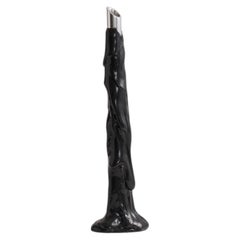 Portavelas escultural «Candelabra» de Meritalia, diseñado por Gaetano Pesce, hecho a mano, negro