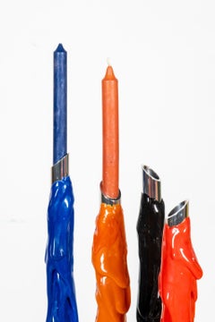 Meritalia Kandelaber / Orange von Gaetano Pesce