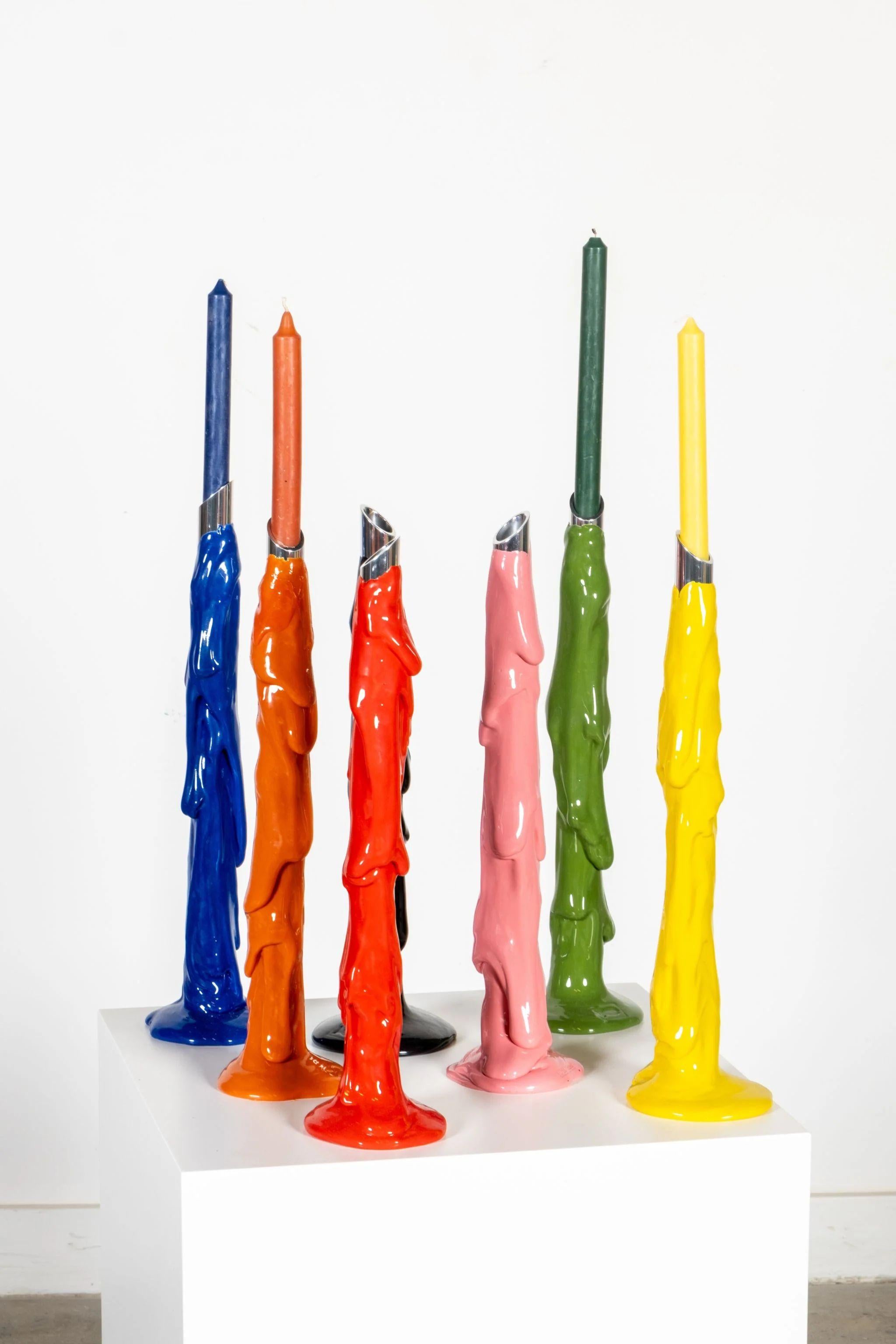 Postmoderne Chandelier Meritalia / Rouge par Gaetano Pesce en vente