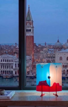 Meritalia Chador Multicolor Table Lamp by Gaetano Pesce, Resin, Limited Edition