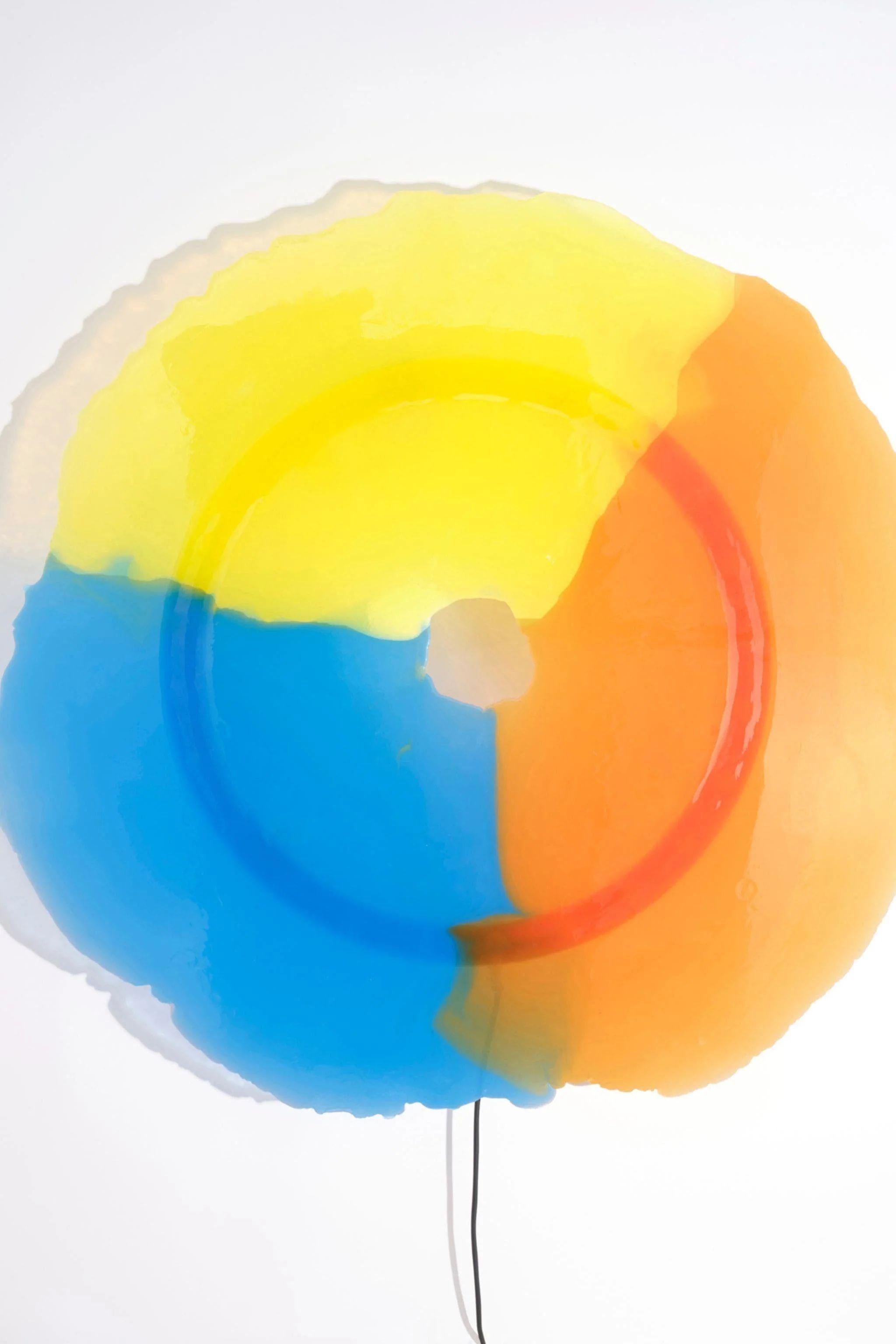 Post-Modern Meritalia Cloud Lamp / Blue, Yellow and Orange by Gaetano Pesce For Sale