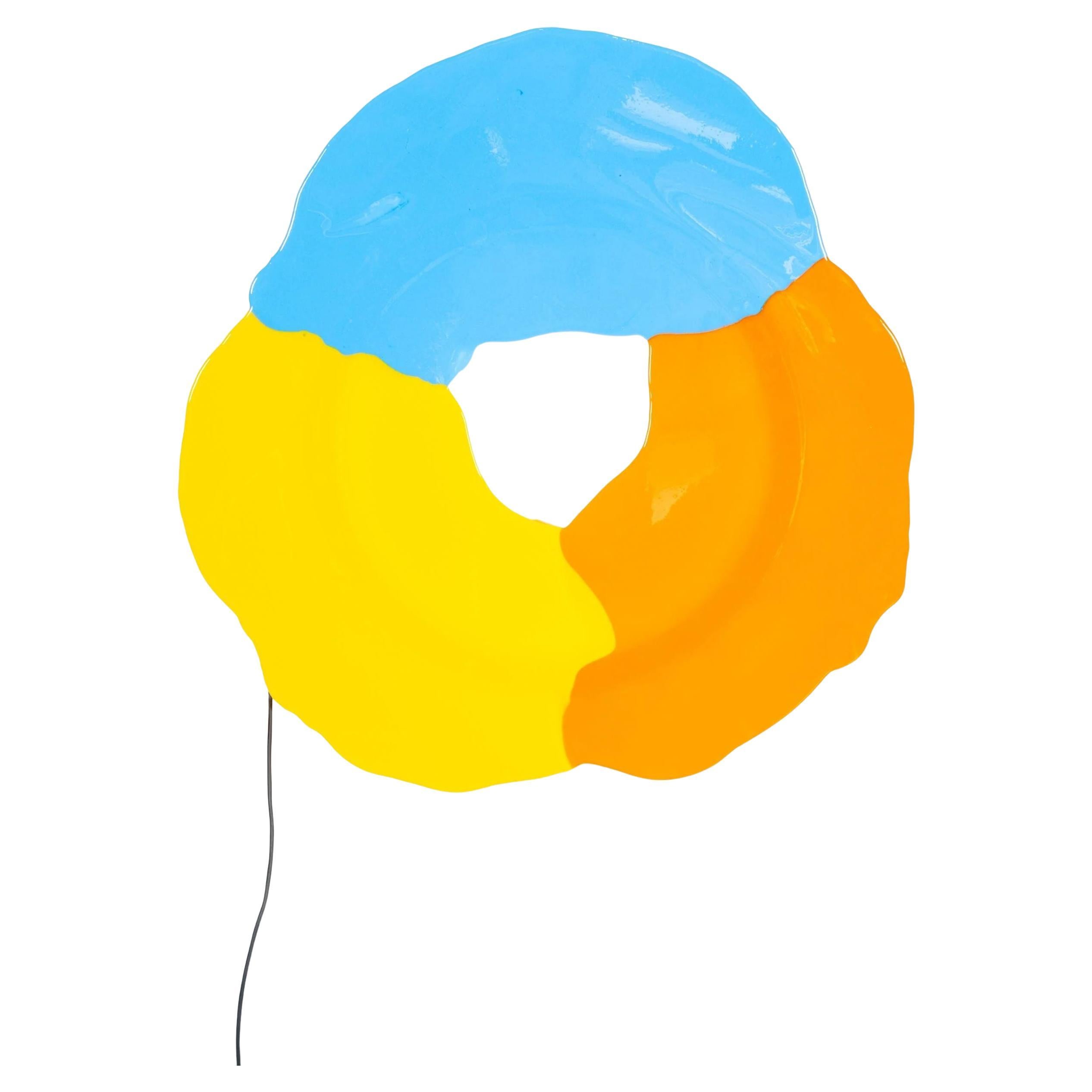 Meritalia Cloud Lamp / Blue, Yellow and Orange by Gaetano Pesce For Sale