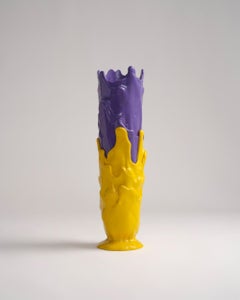 Meritalia Edizioni del Pesce Tall Vase in Yellow and Violet by Gaetano Pesce