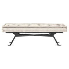 Meritalia Fix Rectangular Bench Upholstered in Wool by Achille Castiglioni