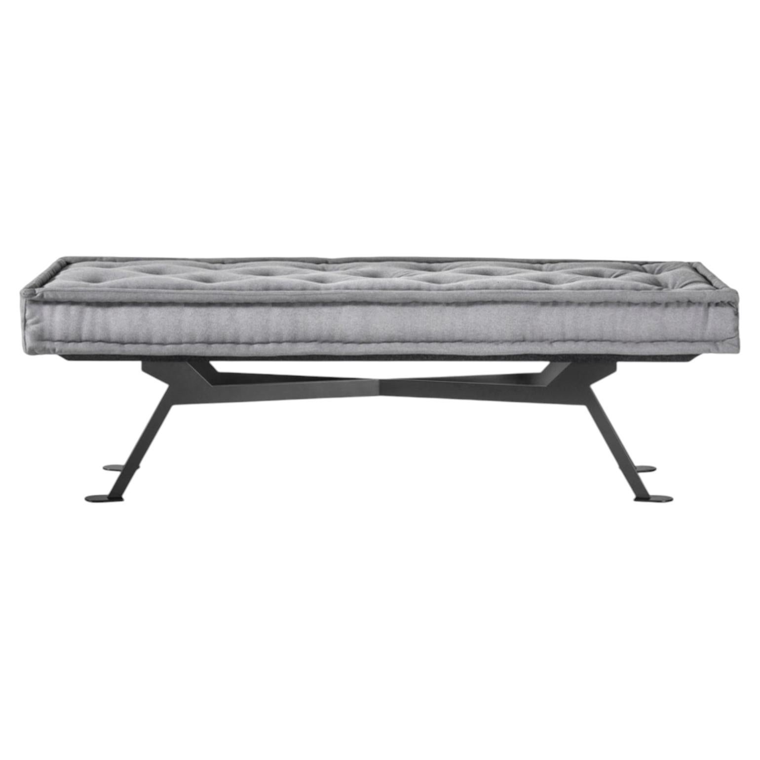 Meritalia Fix Rectangular Bench Upholstered in Wool by Achille Castiglioni For Sale