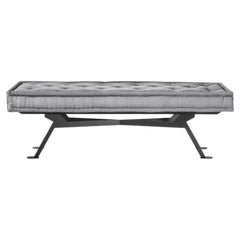 Meritalia Fix Rectangular Bench Upholstered in Wool by Achille Castiglioni