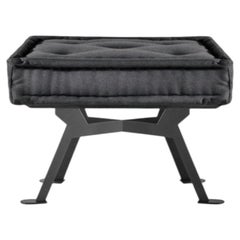 Meritalia Fix Squre Bench Upholstered in Wool by Achille Castiglioni