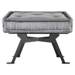 Meritalia Fix Squre Bench Upholstered in Wool by Achille Castiglioni