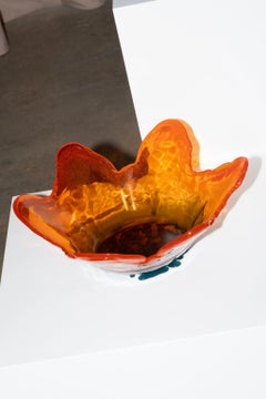 Florero Meritalia / Naranja y verde de Gaetano Pesce