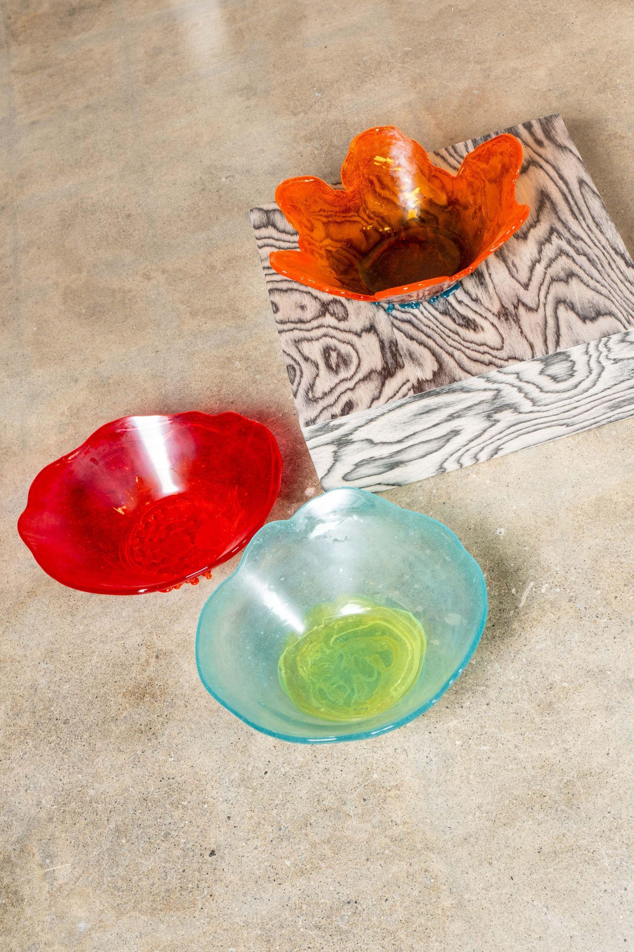 Meritalia Flower Vase / Orange and Green by Gaetano Pesce In New Condition For Sale In Toronto, ON