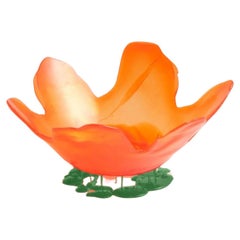 Meritalia Flower Vase / Orange and Green by Gaetano Pesce