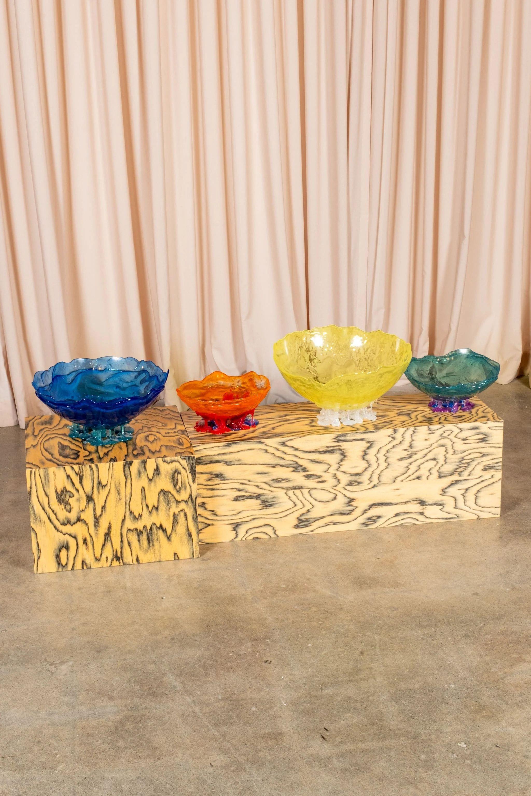 Meritalia Half Ball, Small / Green, Light Blue and Pink by Gaetano Pesce In New Condition For Sale In Toronto, ON