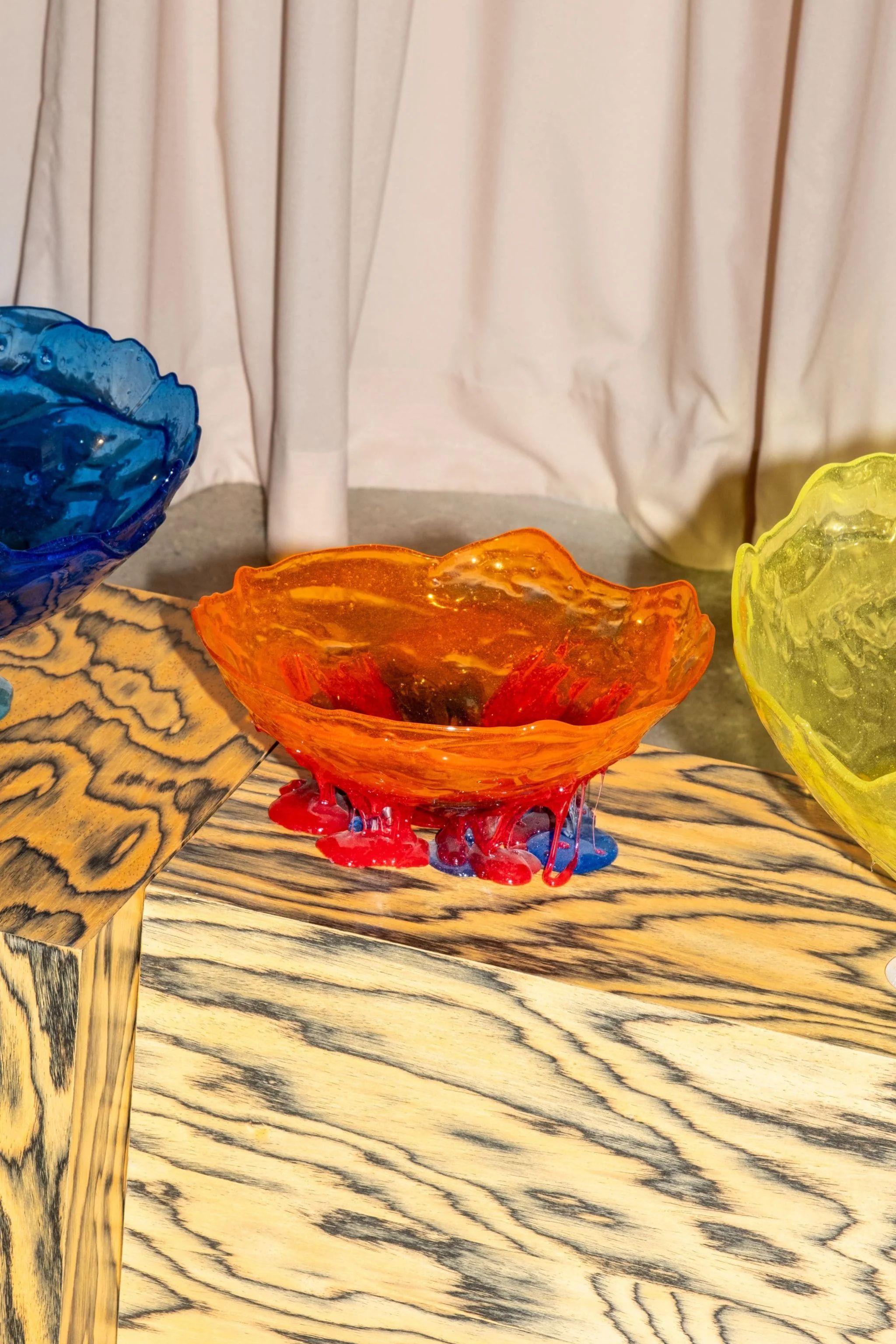 Meritalia Half Ball, Small / Orange, Blue and Red by Gaetano Pesce In New Condition For Sale In Toronto, ON