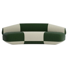 Meritalia Hug Sofa Upholstered in Bicolor fabric by Cristián Mohaded