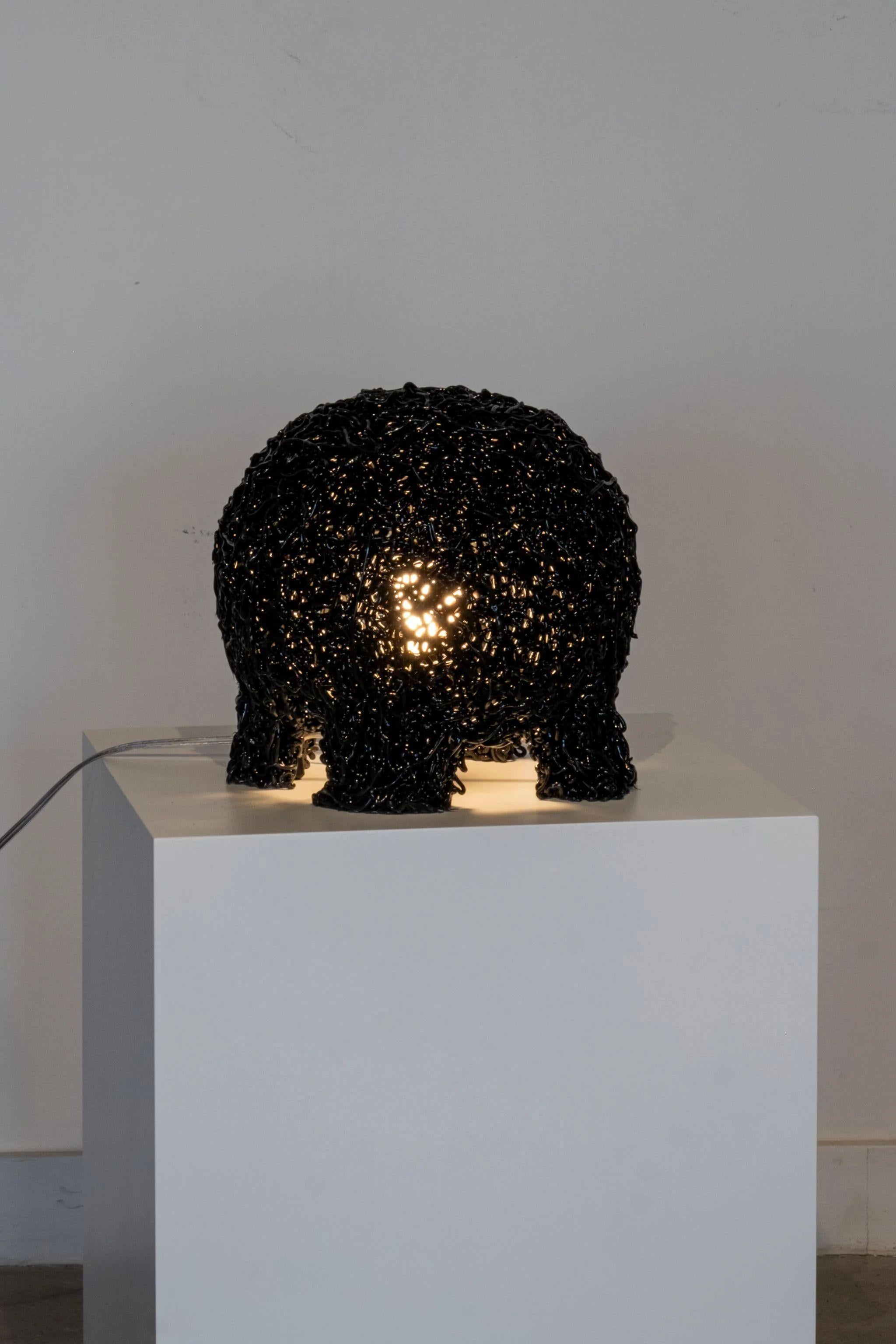 Métal Lampe Meritalia / Noir par Gaetano Pesce en vente