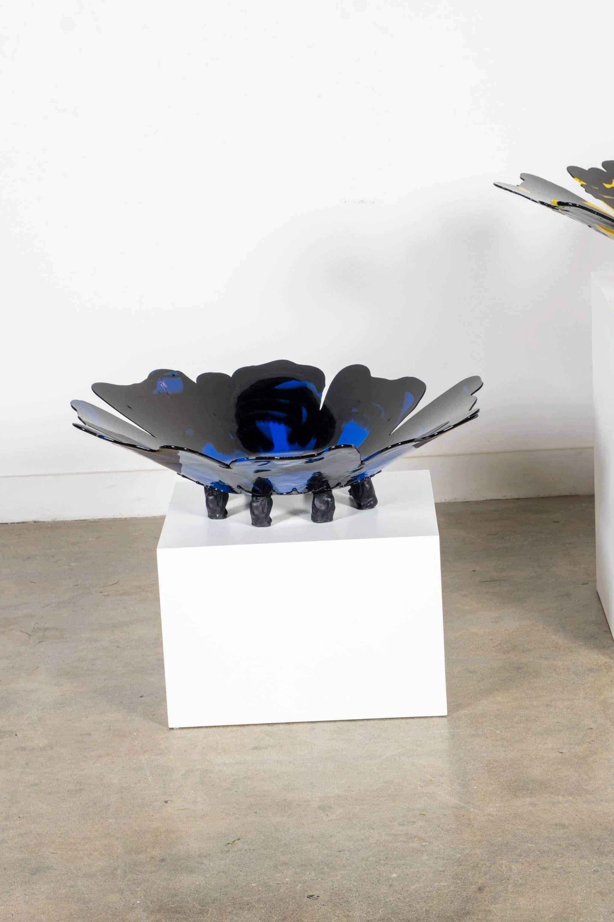 Meritalia Papavero Vase / Black and Blue by Gaetano Pesce In New Condition For Sale In Toronto, ON