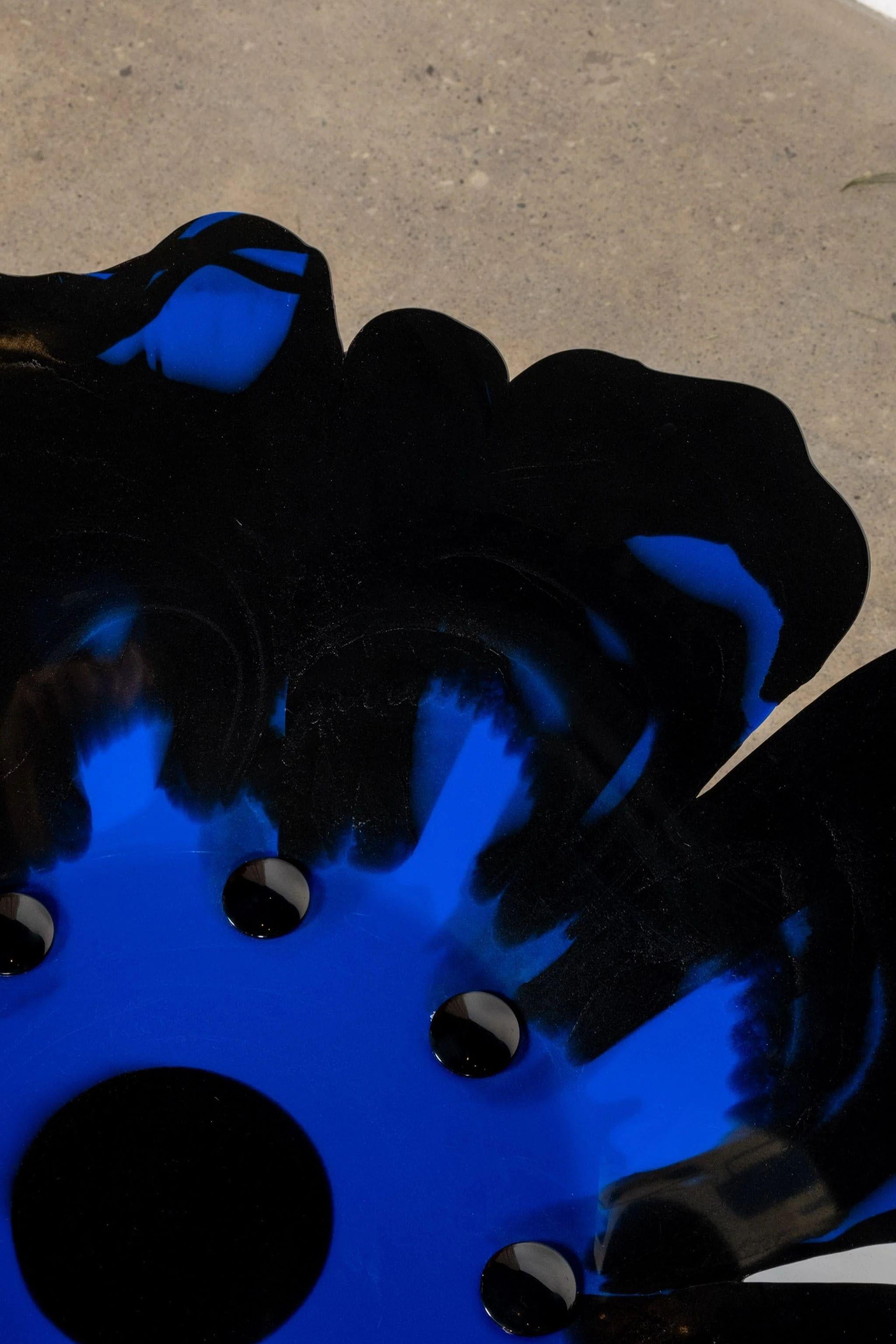 Meritalia Papavero Vase / Black and Blue by Gaetano Pesce For Sale 1
