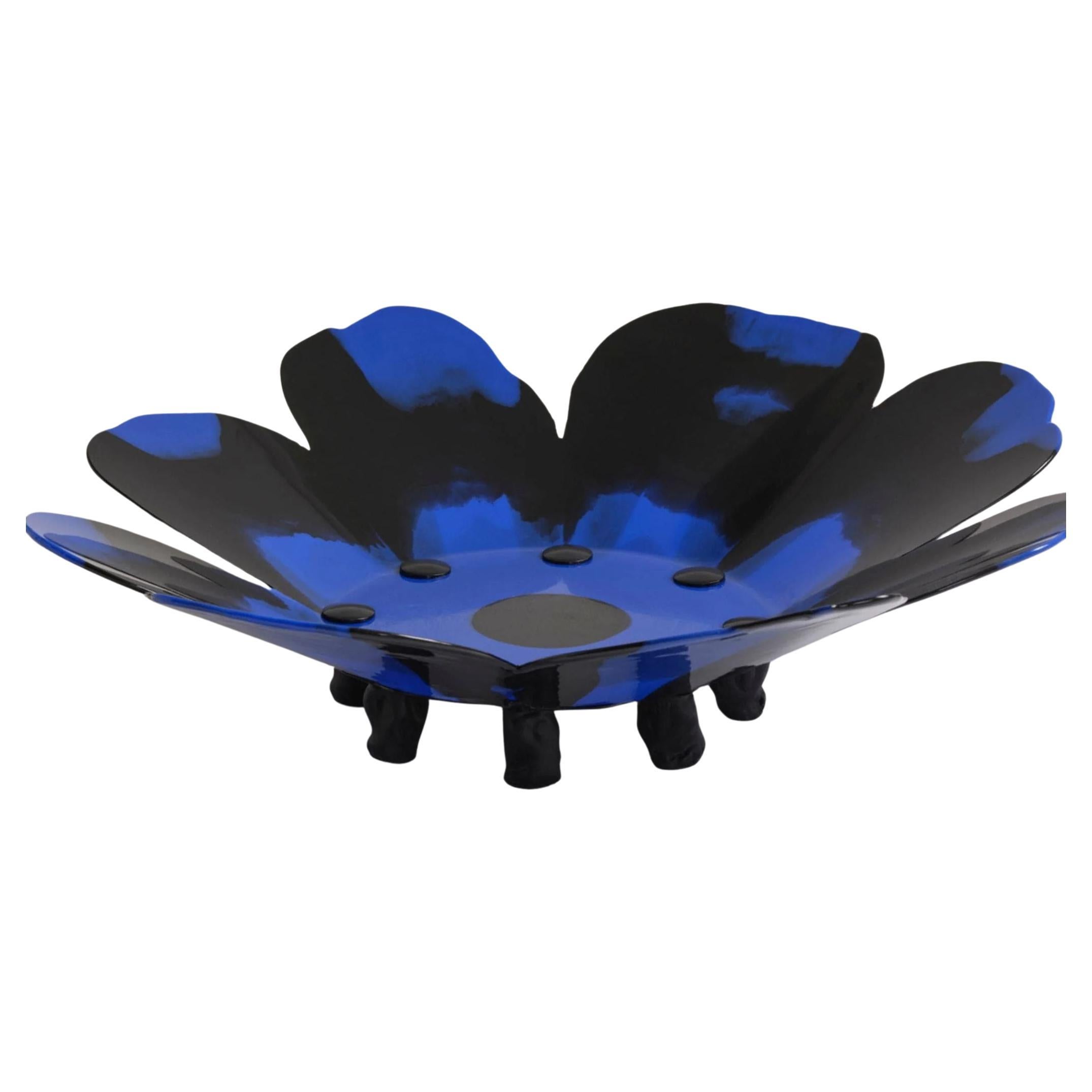 Meritalia Papavero Vase / Black and Blue by Gaetano Pesce For Sale