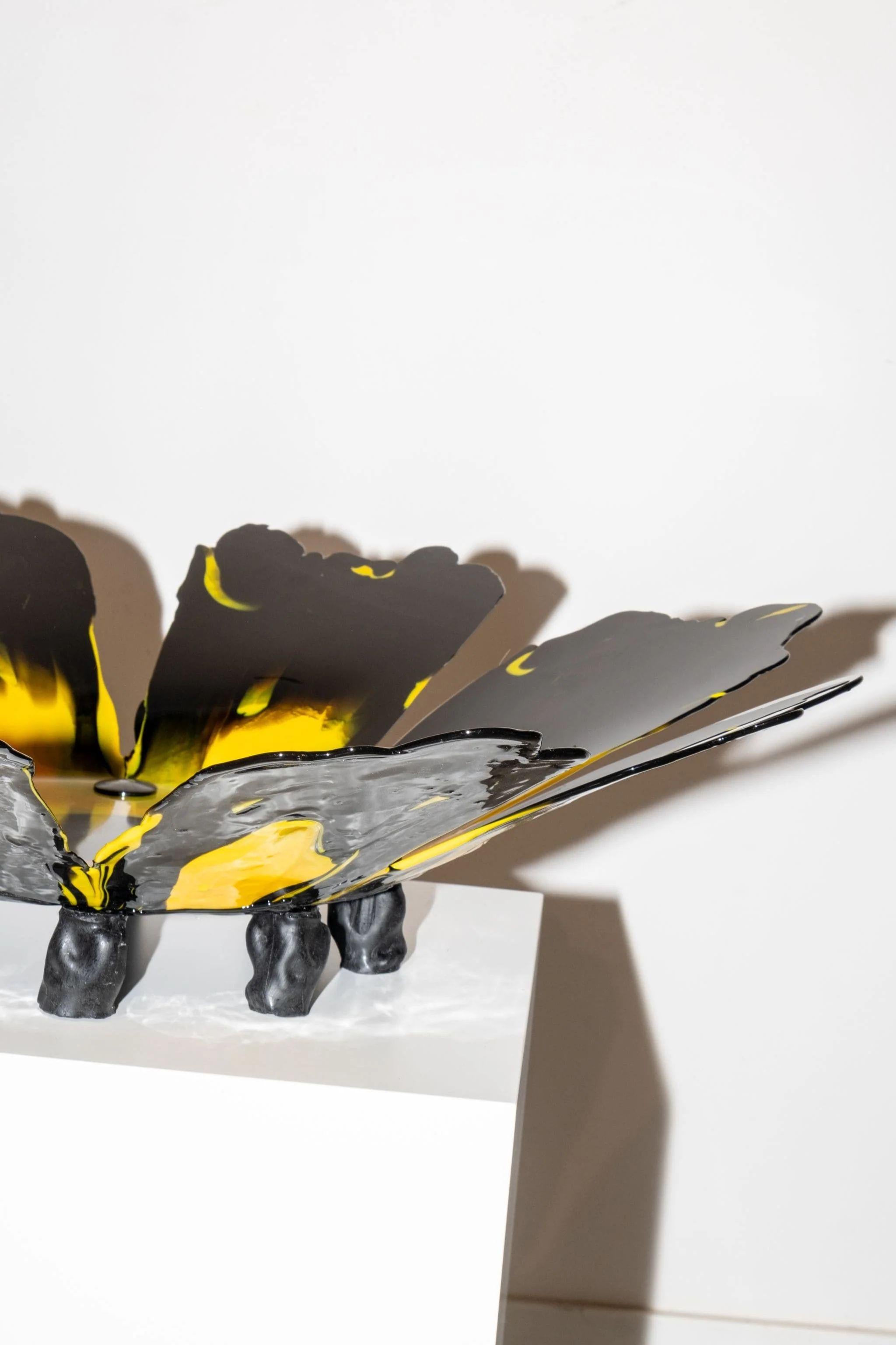 Meritalia Papavero Vase / Black and Yellow by Gaetano Pesce In New Condition For Sale In Toronto, ON