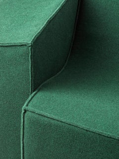 Meritalia Scoop Modular Sofa in velvety felt by Philippe Malouin