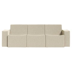 Meritalia Scoop Modular Sofa in velvety felt by Philippe Malouin