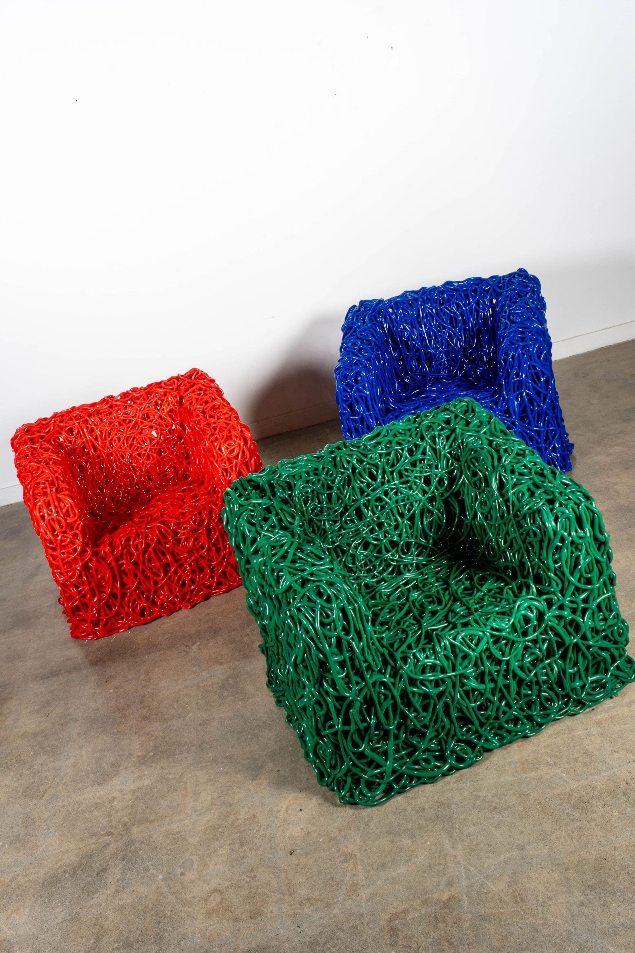 Chaise Meritalia Senzafine, Senza Blue by Gaetano Pesce Neuf - En vente à Toronto, ON