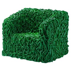 Meritalia Senzafine Chair, Senza Green by Gaetano Pesce